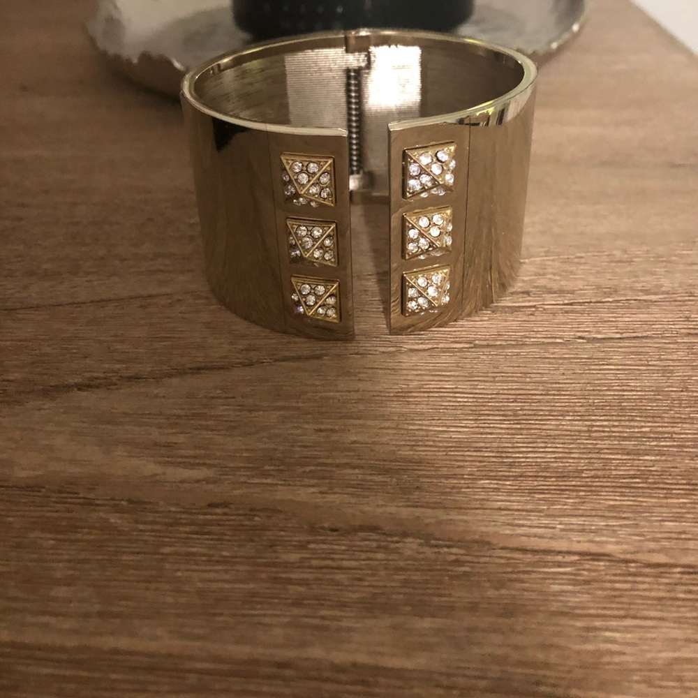 Victoria’s Secret Gold & Rhinestone Cuff Bracelet